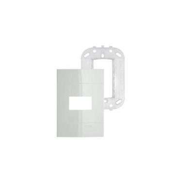 Imagem de Placa/Espelho 1Mod+Suporte Branco LunareUp Schneider S421210