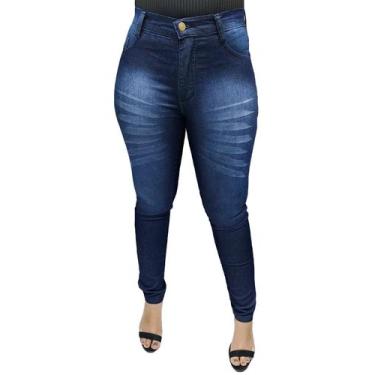 Imagem de Calça jeans feminina barata com elastano modinha sku:clf10 - R.S MODAS