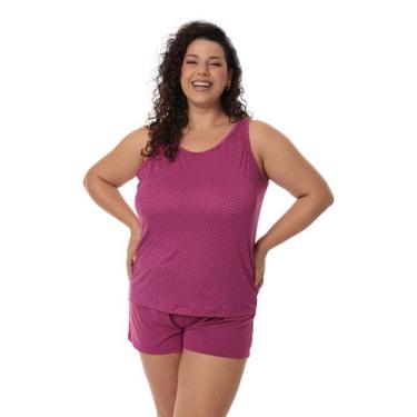 Imagem de Short Doll Plus Size Pijama Estampado Sortido Feminino - PG Moda e Lin
