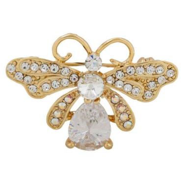 Imagem de Broche Strass Vespa BRG0043 - Akasaki, Dourado, Cristal