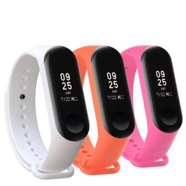 Imagem de Kit 3 Pulseiras compatíveis com Mi Band 3 /4 - Nsmart