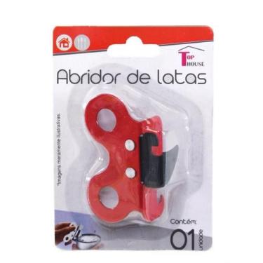 Imagem de Abridor De Latas 8 Cm De Metal  Borboleta Vermelho - TOP CHEF