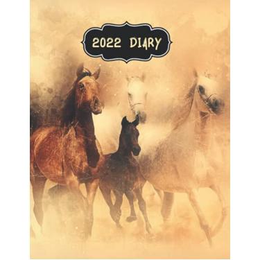 Imagem de 2022 Diary: A4 Week To View Dated Planner Agenda Organiser Calendar With Notes and To Do List - 2022 Diary One Week on Two Pages - 2022 Diary Horse