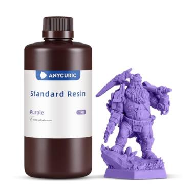 Imagem de ANYCUBIC Resina para impressora 3D, resina de cura uv 405nm sla com alta precisão e cura rápida e excelente fluidez para impressão 3D lcd (roxo, 1kg)