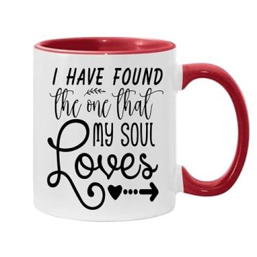 Imagem de SpreadPassion Caneca de café I Have Found The One That My Soul Loves, presente para namorado e namorada, ideia de presente de dia dos namorados, presente para marido e esposa, ideia de presente de