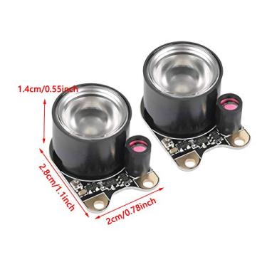 Imagem de Luzes de Preenchimento LED, 1 par de Módulo de Câmera de Visão Noturna Infravermelha 850IR, Tamanho Pequeno, Peso Leve, Uso DIY, 2,8 * 2 * 1,4 Cm, 14g, Com Parafusos e Porcas,