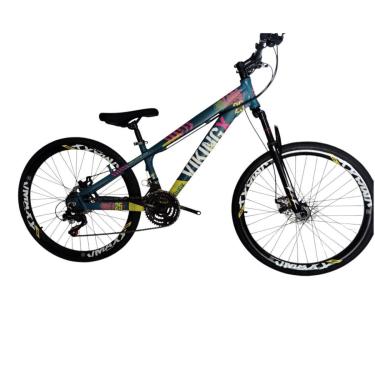 Imagem de Bicicleta 26 VikingX Tuff25 24v Indexada Suspensão 80mm Freeride Disco Mecânico Pneu Slick 1.50-Unissex