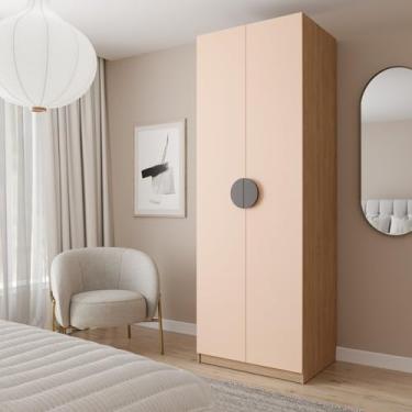 Imagem de Guarda-Roupa Modulado Joy com Cabideiro CabeCasa MadeiraMadeira Salmão/Avena