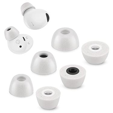 Imagem de Pontas de espuma de memória para Samsung Galaxy Buds 2 Pro, sem dor nas orelhas de silicone, pontas auriculares de substituição antiderrapantes, cabem na capa de carregamento, fones de ouvido com