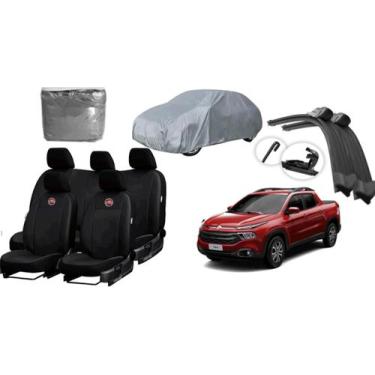 Imagem de Conjunto de Capa de Couro para Toro 2016-2023 + Capa de Cobrir e Limpa