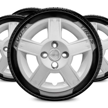 Imagem de Jogo Calota Aro 14 Design Fiesta Compatível Ford