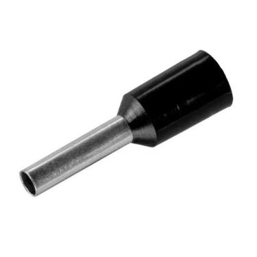 Imagem de Terminal Tubular Tipo Ilhós Pré Isolados 1,5mm Preto 1000un - Formiga
