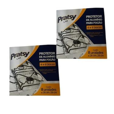 Imagem de Kit 02 Protetores de Alumínio para Fogão – 4 e 6 Bocas (16 Unidades)