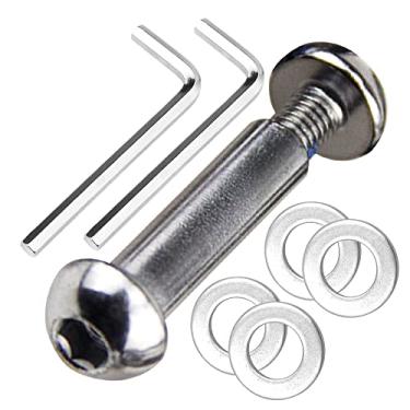 Imagem de OTFAITP M8 8mm x 8.8 Grau Eixo de Aço Carbono Allen Parafuso Conjunto para Frente Traseira 2 3 4 Rodas Stunt Scooter Traço Adolescente/Adulto Kick Scooter-800+lb Capacidade (29mm)