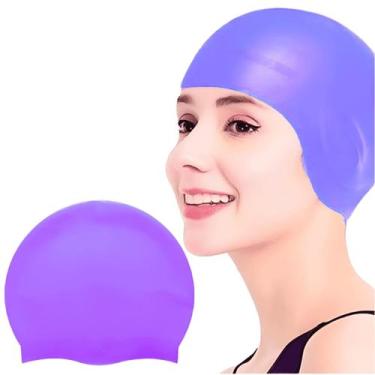 Imagem de Touca de Natação Touca de Silicone Elástica Unissex 5 Cores  - Kapnoh,