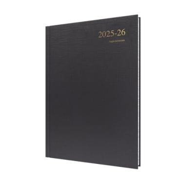 Imagem de Collins Agenda "Essentials" de 12 meses de meio/ano acadêmico, julho de 2025 a julho de 2026, diário de compromissos dia-a-página, capa dura A4, preta