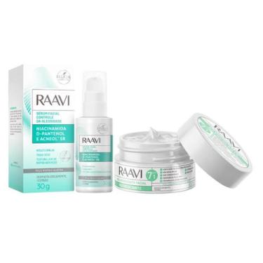 Imagem de Kit Raavi Sérum Controle da Oleosidade + Gel Hidratante Facial