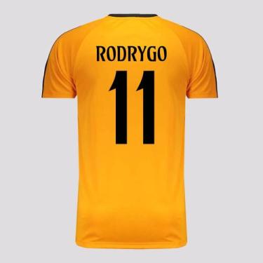 Imagem de Camisa Real Madrid Rodrygo 11 Dry Fit Laranja - Balboa, G