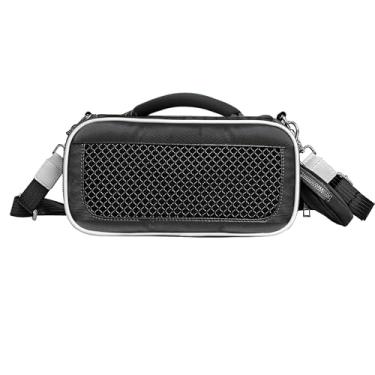 Imagem de Compatível com caixa de alto-falante Bose SoundLink Max, filme durável, impermeável e leve, com alça, bolsa e porta de carregamento (preto)