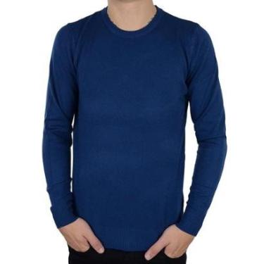 Imagem de Blusa Masculina Broken Rules Sueter Tricot Azul - 590200-Masculino