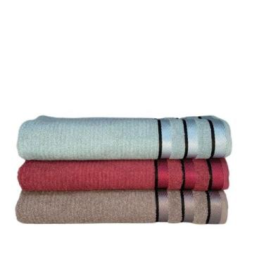 Imagem de Kit 3 Toalhas Banho Premium Grande E Grossa Olypus Banhão - Sarah Enxo