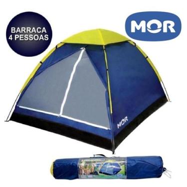 Imagem de Barraca Iglu 4 Lugares Pessoas Acampamento Camping Impermeável - Mor