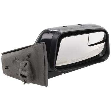 Imagem de JC Whitney Espelho aquecido do lado do passageiro para Ford Edge 2009-2011 com vidro Spotter Glass, memória e lâmpada de poça pintável data de construção até 8 de fevereiro de 2011