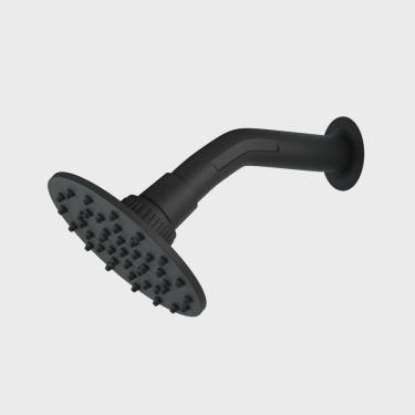 Imagem de Chuveiro Articulado Redondo Luxo Preto