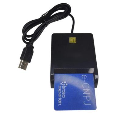 Imagem de Leitor De Cartão Smart Card Certificado Digital A3 Para OAB E-CPF E-CP