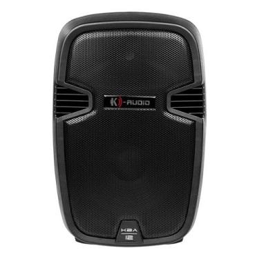 Imagem de Caixa De Som Ativa KBA-12 K-Audio Preta Bivolt 180W De Potência 12 Polegadas Com Display Bluetooth USB Entradas Para Microfone
