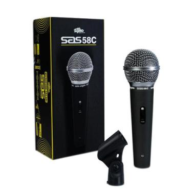 Imagem de Microfone Cardioide Dinâmico Com Fio Santo Angelo Chave ON/OFF