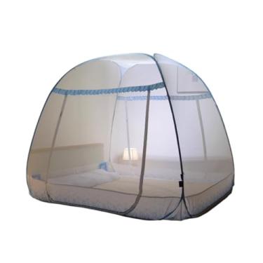 Imagem de Tenda de mosquiteiro dobrável de poliéster, três portas, rede mosquiteira pop-up, cortinas para barraca mosquiteiro respirável