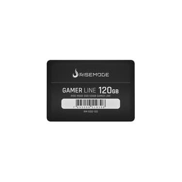 Imagem de SSD Rise Mode Gamer Line, 120GB, SATA III, Leitura: 530MB/s, Gravação: 520MB/s, Preto - RM-SSD-120