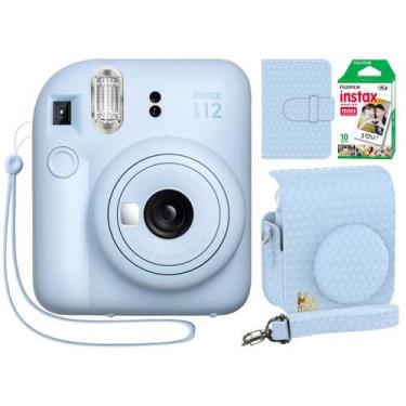 Imagem de Câmera instantânea Fujifilm Instax Mini 12 azul pastel com estojo