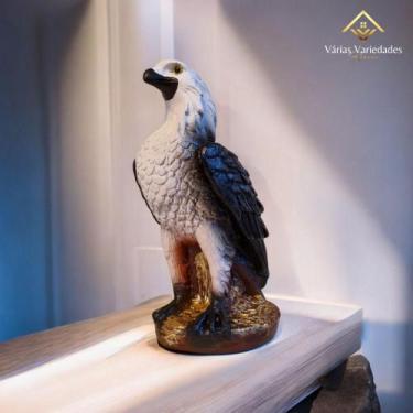 Imagem de Gavião Anti-Pombos Decoração e Repelente Natural Envernizado Pronta En