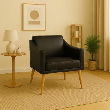 Imagem de Kit 02 Poltronas Decorativas Para Consultorio De Psicologia Recepção s