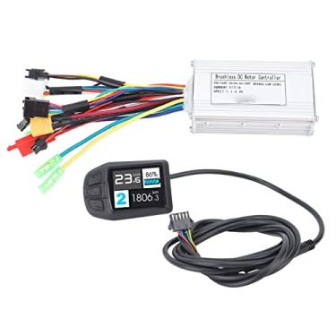 Imagem de Kit de controlador de bicicleta elétrica Habitação de metal premium HD Backlight LCD Display Painel de dados em tempo real Acessórios DIY para bicicleta elétrica Scooter ABS