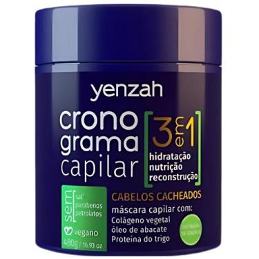 Imagem de Mascara Cronograma Capilar 3 Em 1 Tratamento Cabelos Cacheados Vegano 