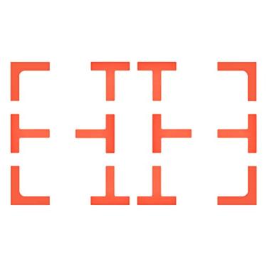 Imagem de Eco Walker Kit de marcadores Court Lines para baixo, crie sua própria mini quadra de tênis Pickleball (VERMELHO)