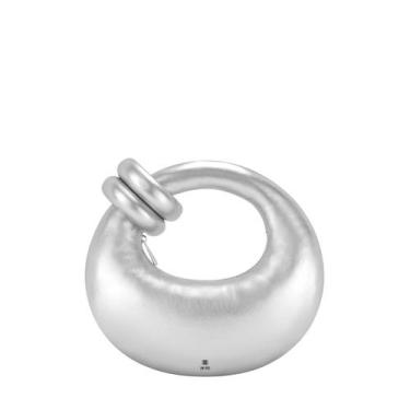 Imagem de Bolsa JW PEI Abacus Top Handle feminina de material vegano prateada