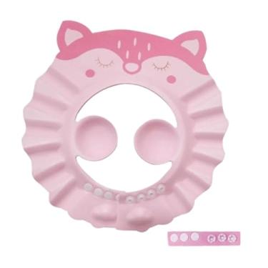 Imagem de Generic Touca de chá de chá de de banho tampa de banho reutilizável lavra de cabelo de cabelo chapéu de viseira, Rosa