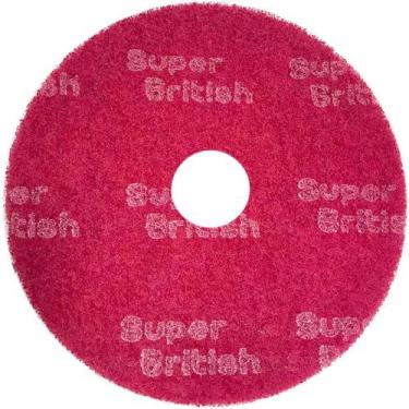 Imagem de Disco Limpador para Enceradeira 41 Cm Vermelho British