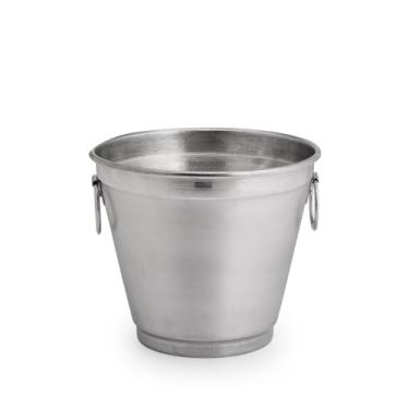 Imagem de Balde de Gelo Pequeno em Alumínio Polido 2,5 L Reforçado (capacidade 3 long neck ou 3 latas 310 ml)