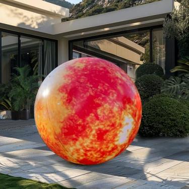 Imagem de OZIS Globo Inflável Grande De 40'', Balão Planetário Com Luz Led E Bomba Ar, Sistema Solar Hermético Pvc Para Decoração Instituições Educacionais/Planetários/Igrejas