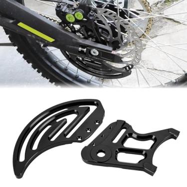 Imagem de BILLFARO Protetor De Disco Freio Traseiro, 2 Peças, Peças Alumínio Para Motocicleta, Roda Dentada, Capa Desviador, Corrente Pinça Sur Ron S/X Light Bee/Segway X260 X160 (Preto)