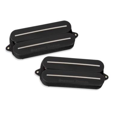 Imagem de Seymour Duncan Conjunto de captador Humbucker Black Winter Rails – 7 cordas, passivo, alto rendimento, ímãs de cerâmica – Preto