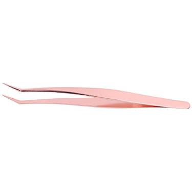 Imagem de Tweezers de Cílios de Ponta de Fibra, Pinça de Categor de Cílios de Cílios de Aço Inoxidável Extensão de Cílios Com Precisão e Talento Excepcional para Separação Precisa de