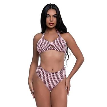Imagem de Biquíni Feminino Hot Pant Texturizado - HYPE MODAS, Vermelho, GG