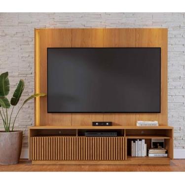 Imagem de Home Jordão 200cm Para TV de Até 75 Polegadas 2 Portas de Corre Ripada