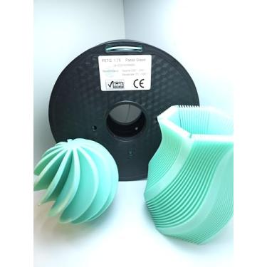 Imagem de Filamento PETG 1,75 mm, cores transparentes e sólidas disponíveis - PeterPrints (verde pastel)